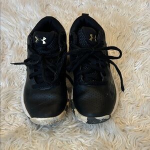 Under Armour Kids Black and White Sneakers